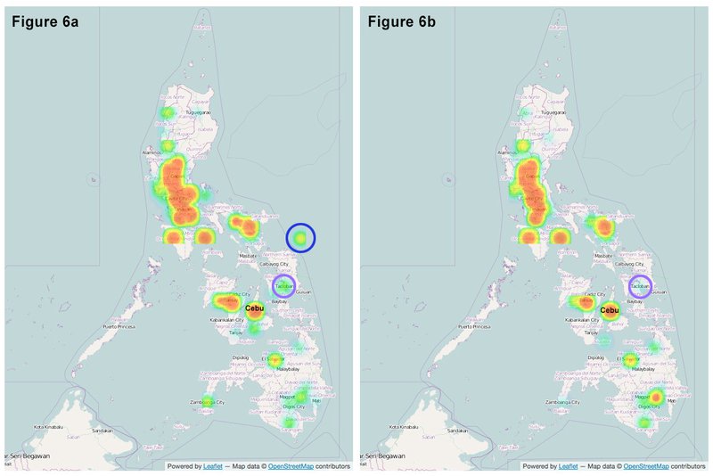 Philippines heat map