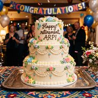 ARP retirement cake