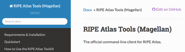 RIPE Atlas documenttion