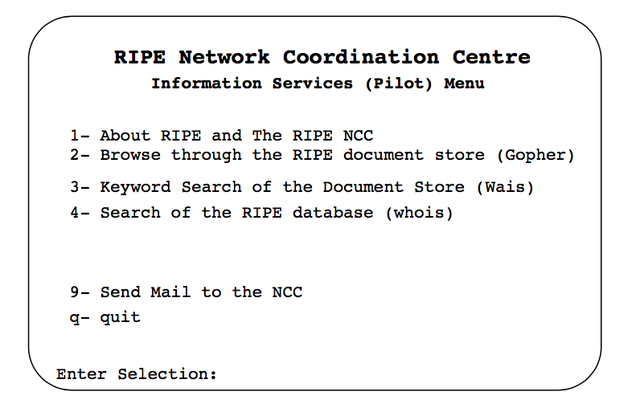 Early RIPE NCC Services