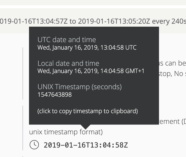 Datetime conversion tooltip