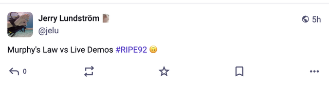 live demo ripe92
