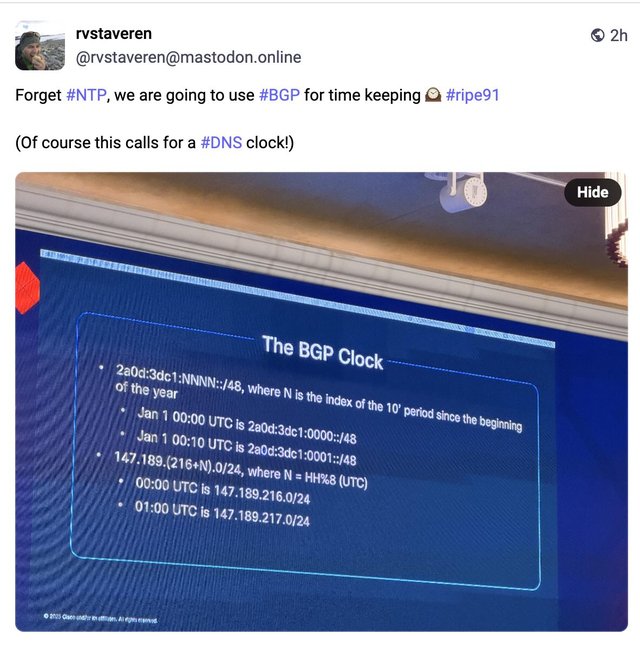 bgp clock