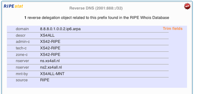 IPv6 Reverse DNS