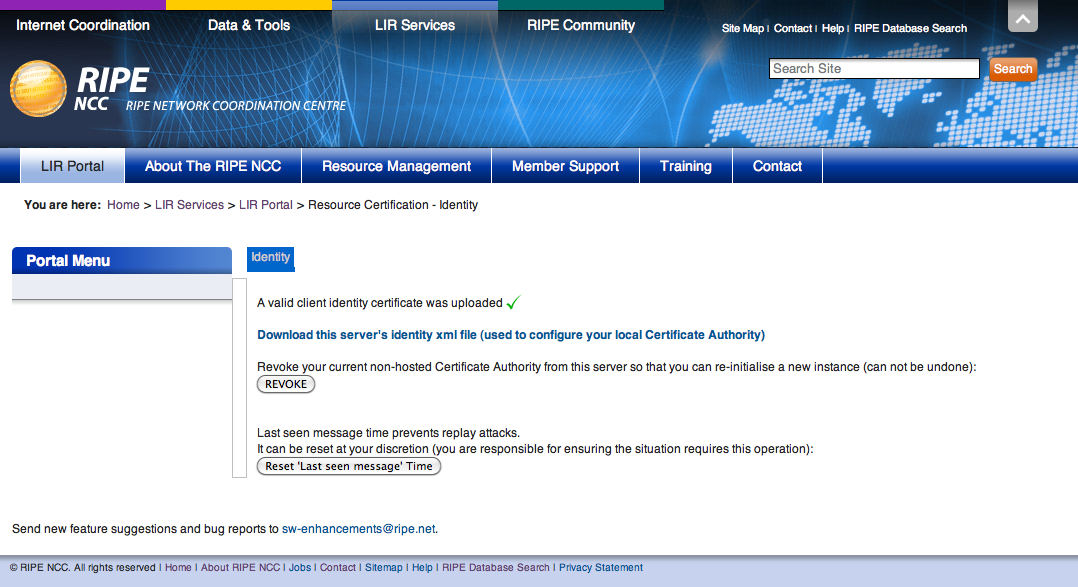 5. Download the Issuer Identity Certificate
