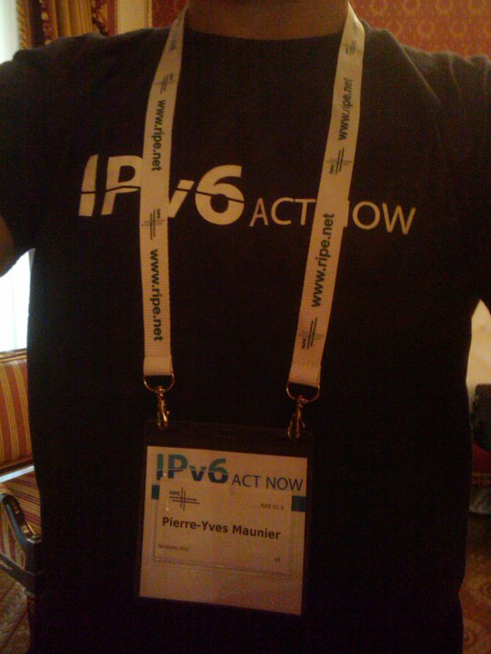 IPv6ActNow T-shirt LIR